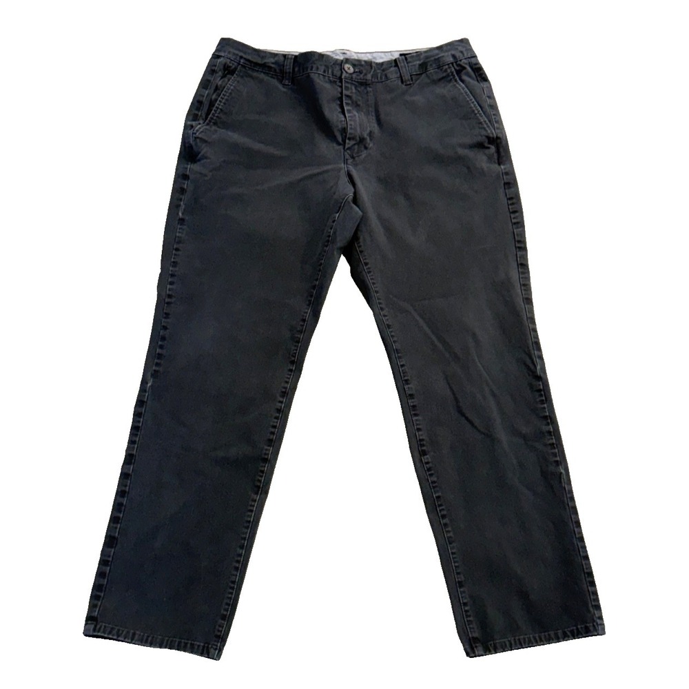 Bonobos Men's Flat Front Casual Chino Pants Charcoal Grey - Size 33/30